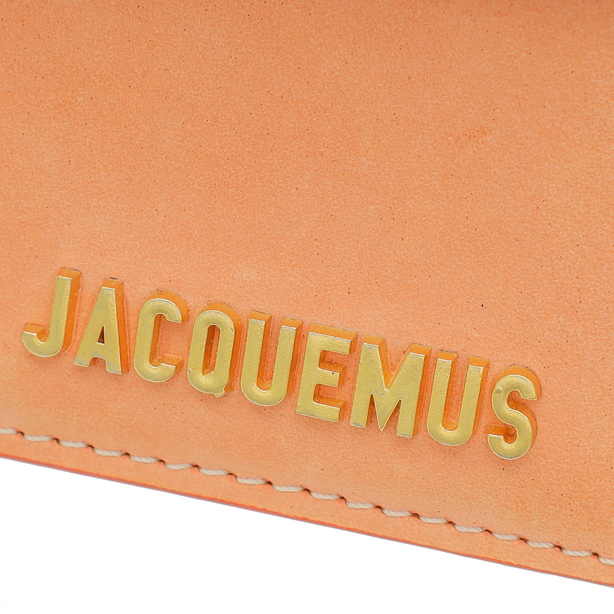 Jacquemus Peach Le Chiquito Noeud Les Classiques Coiled Handle Bag