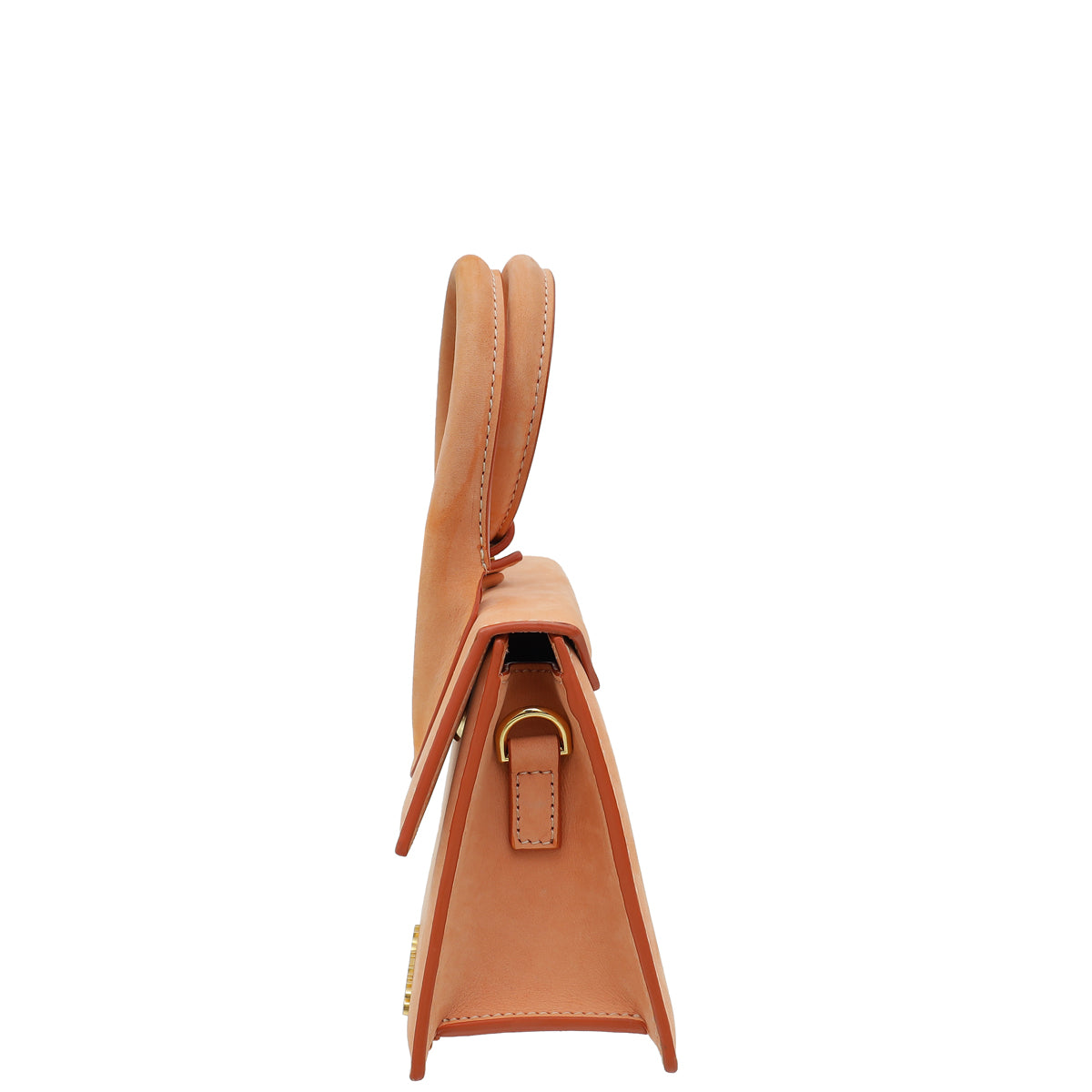 Jacquemus Peach Le Chiquito Noeud Les Classiques Coiled Handle Bag