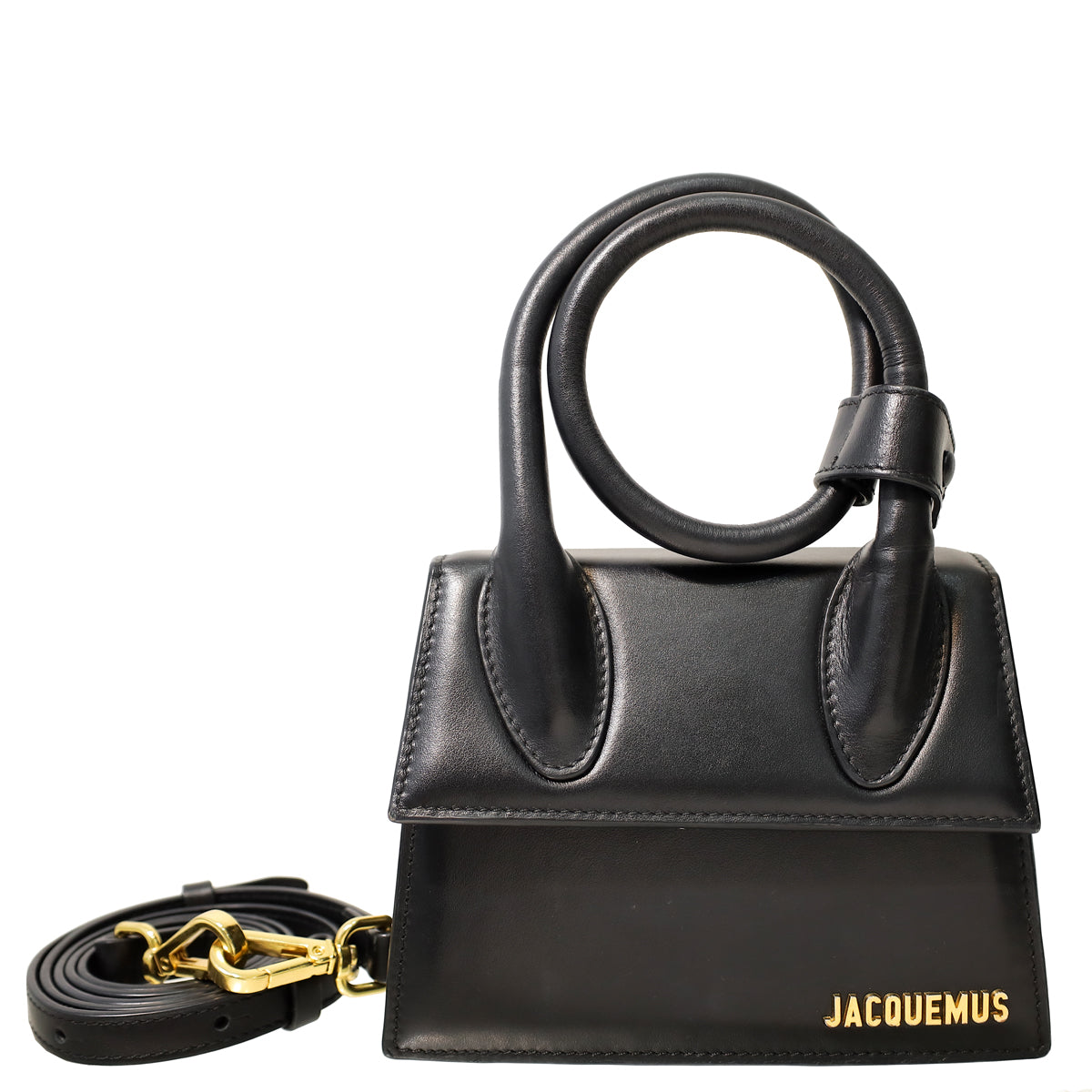 Jacquemus Black Le Chiquito Noeud Bag-Jacquemus-THE CLOSET
