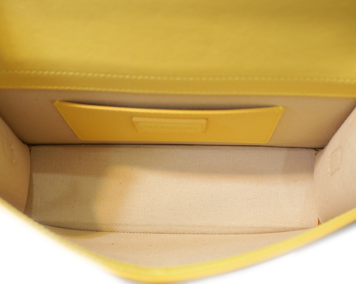 Jacquemus Yellow The Large Bambino Les Classiques Bag