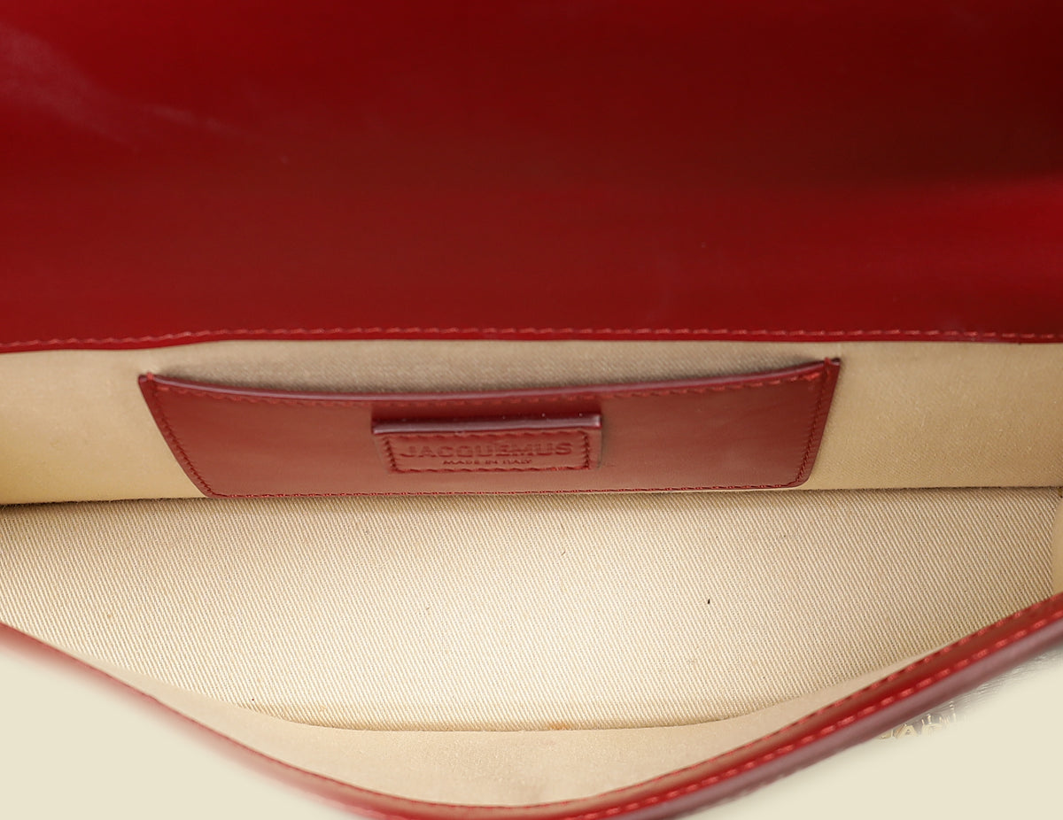 Jacquemus Dark Red Le Bambino Long Shoulder Bag