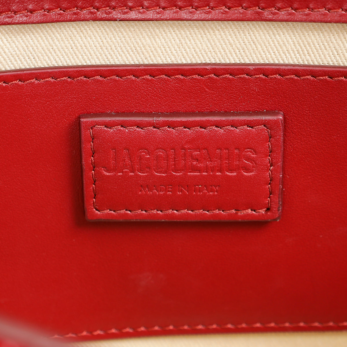 Jacquemus Dark Red Le Bambino Long Shoulder Bag