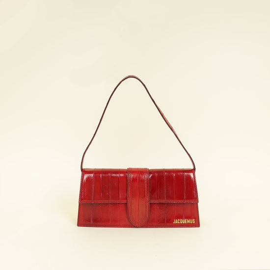 Jacquemus Dark Red Le Bambino Long Shoulder Bag