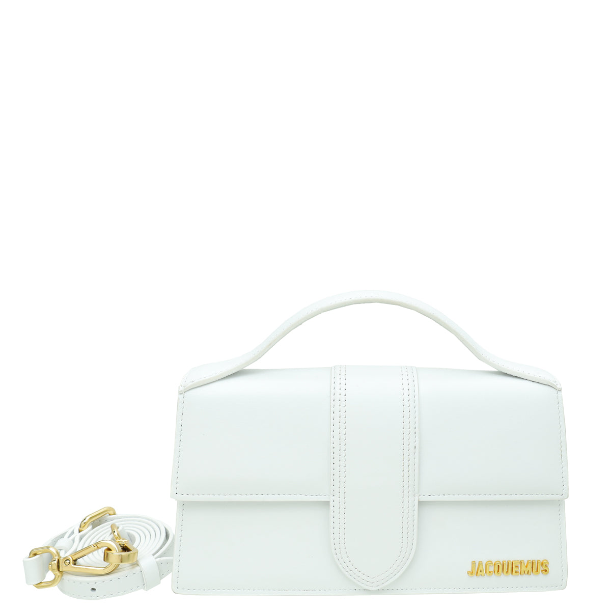 Jacquemus White Le Grand Bambino Les Classiques Flap Bag-Jacquemus-THE CLOSET