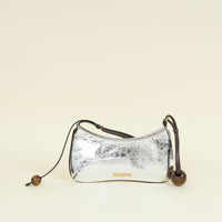 Jacquemus Bicolor Le Bisou Perle Metallic Shoulder Bag