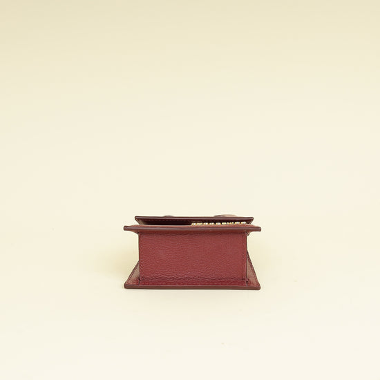 Jacquemus Burgundy Le Chiquito Mini Bag