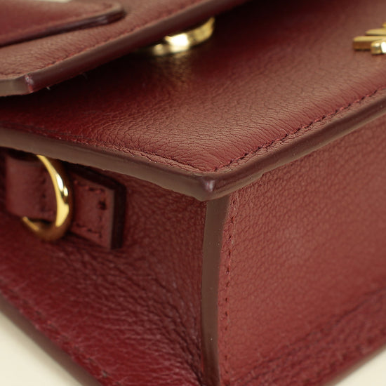 Jacquemus Burgundy Le Chiquito Mini Bag