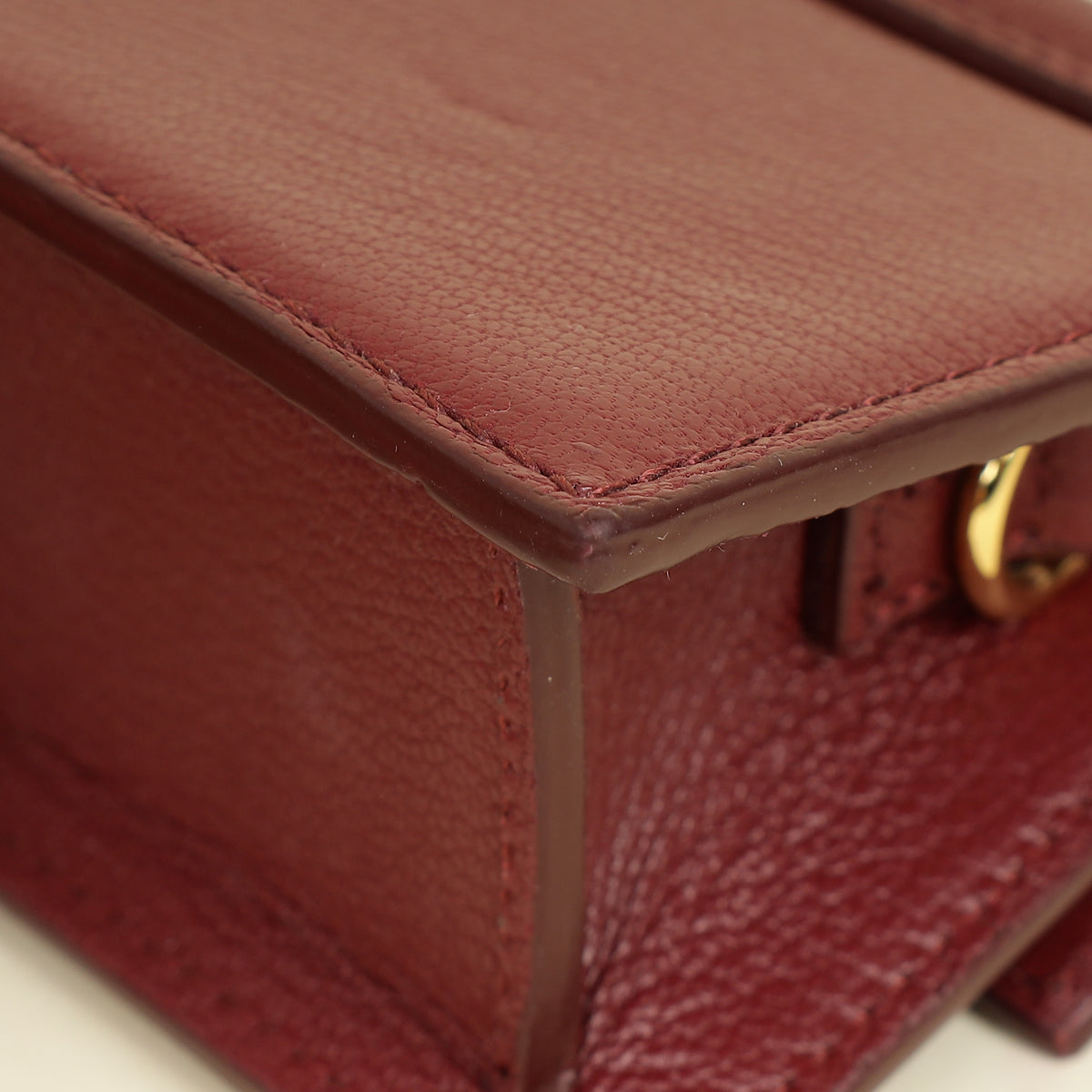 Jacquemus Burgundy Le Chiquito Mini Bag