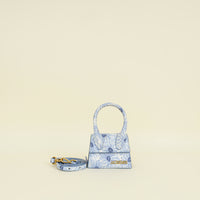 Jacquemus Blue Floral Print Le Chiquito Mini Bag