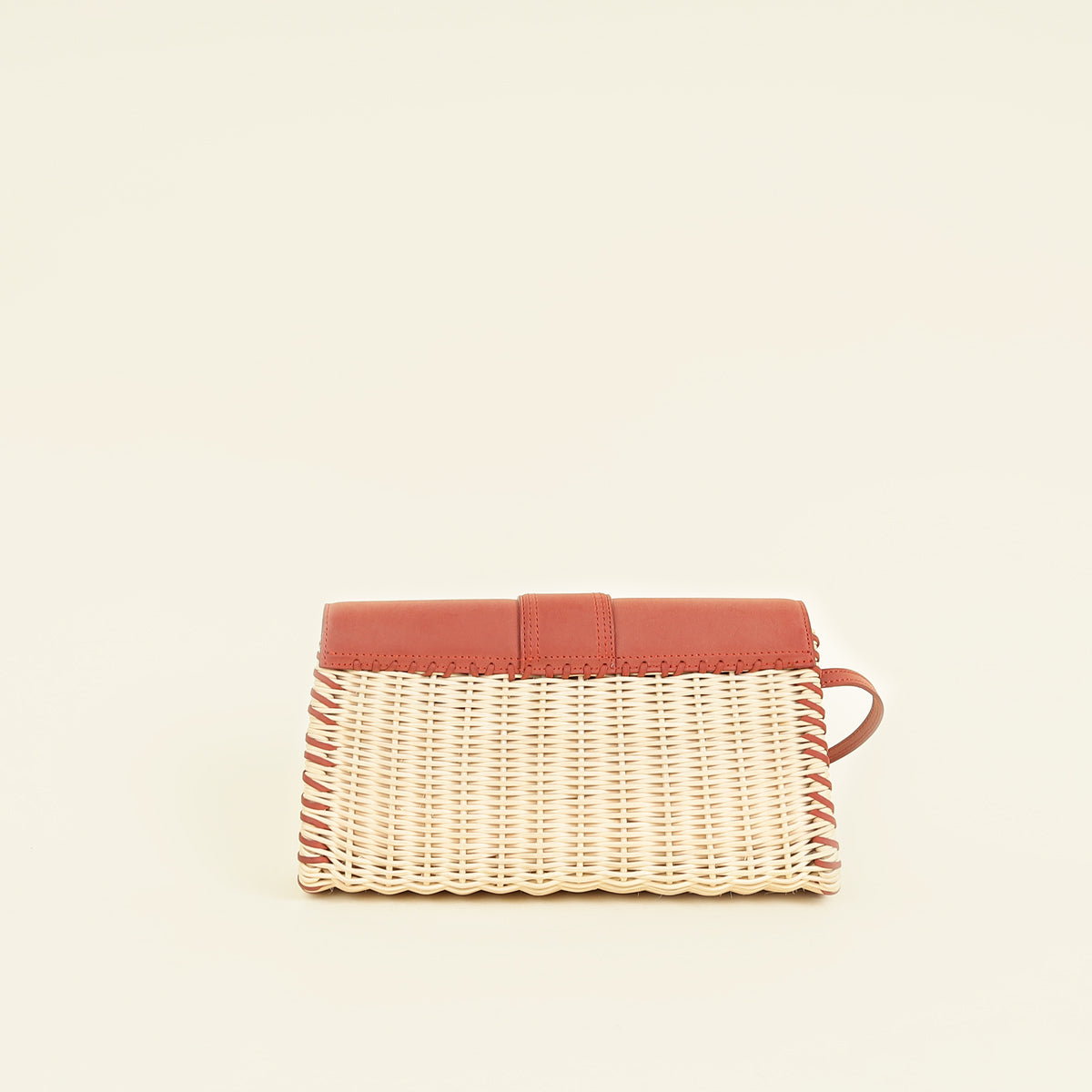 Jacquemus Rust Le Bambino Long Osier Bag-Jacquemus-Handbags-THE CLOSET