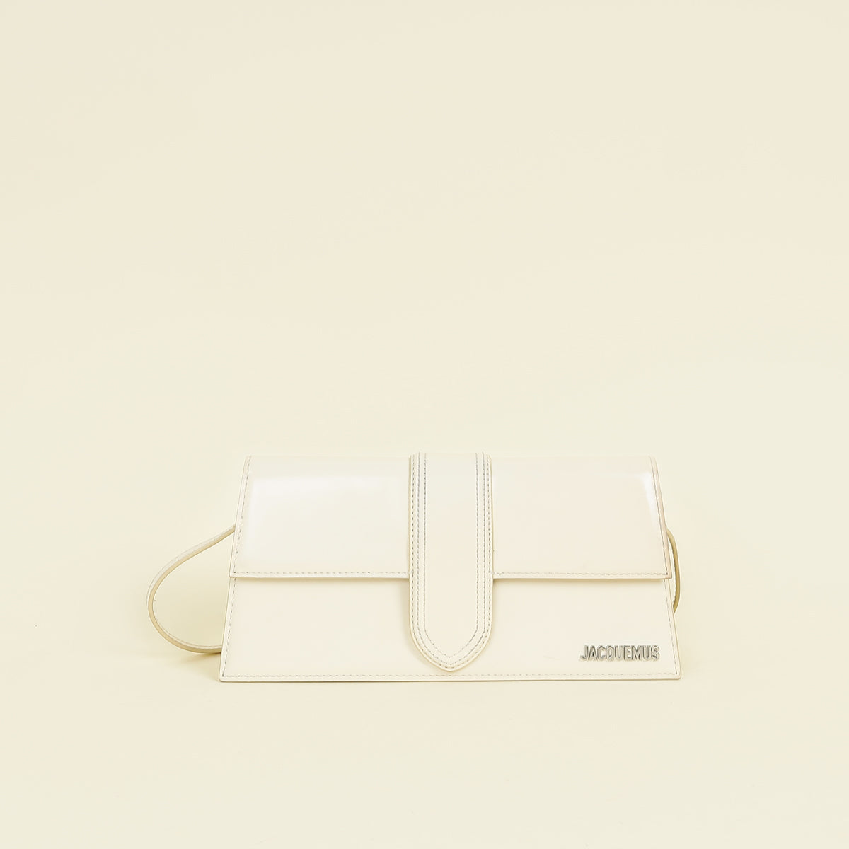 Jacquemus Ivory Cream Les Classiques The Long Bambino Bag-Jacquemus-Handbags-THE CLOSET