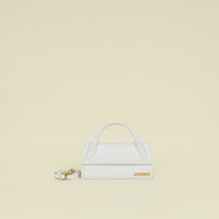 Jacquemus White Le Chiquito Long Top-Handle Bag