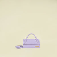 Jacquemus Purple Le Chiquito Long Top-Handle Bag