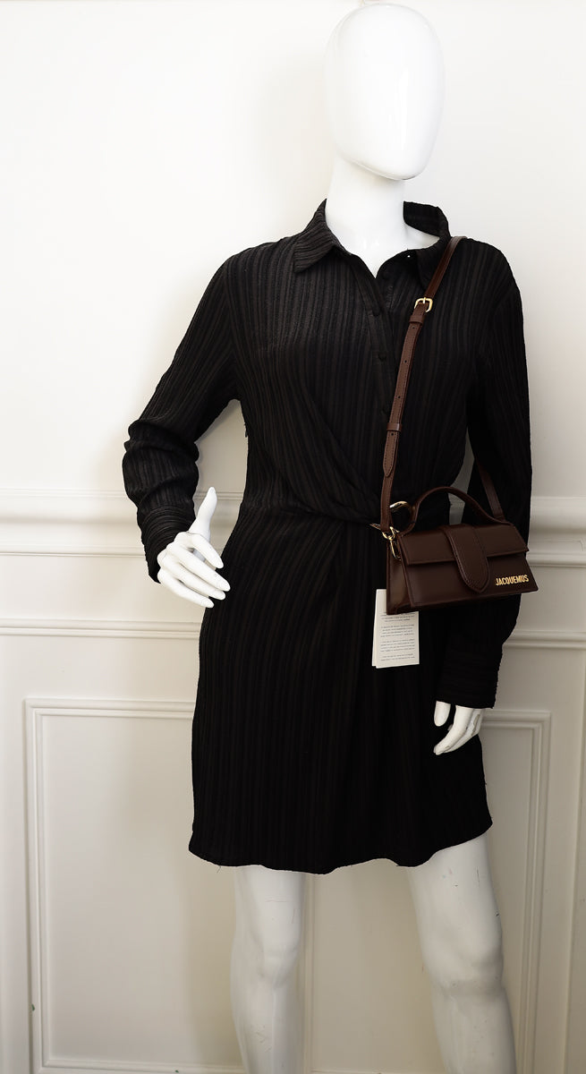 Jacquemus Chocolate Brown Les Classiques The Bambino Bag – THE CLOSET