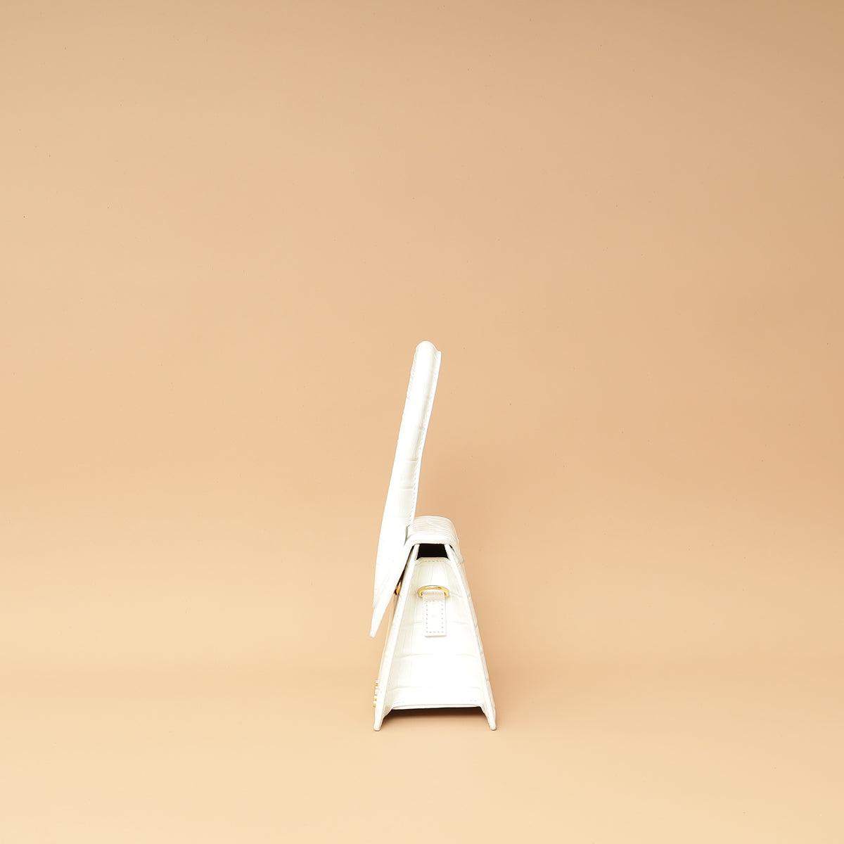 Jacquemus White Croco Embossed Chiquito Medium Bag-Jacquemus-THE CLOSET