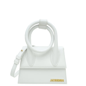 Jacquemus White Le Chiquito Noeud Les Classiques Bag