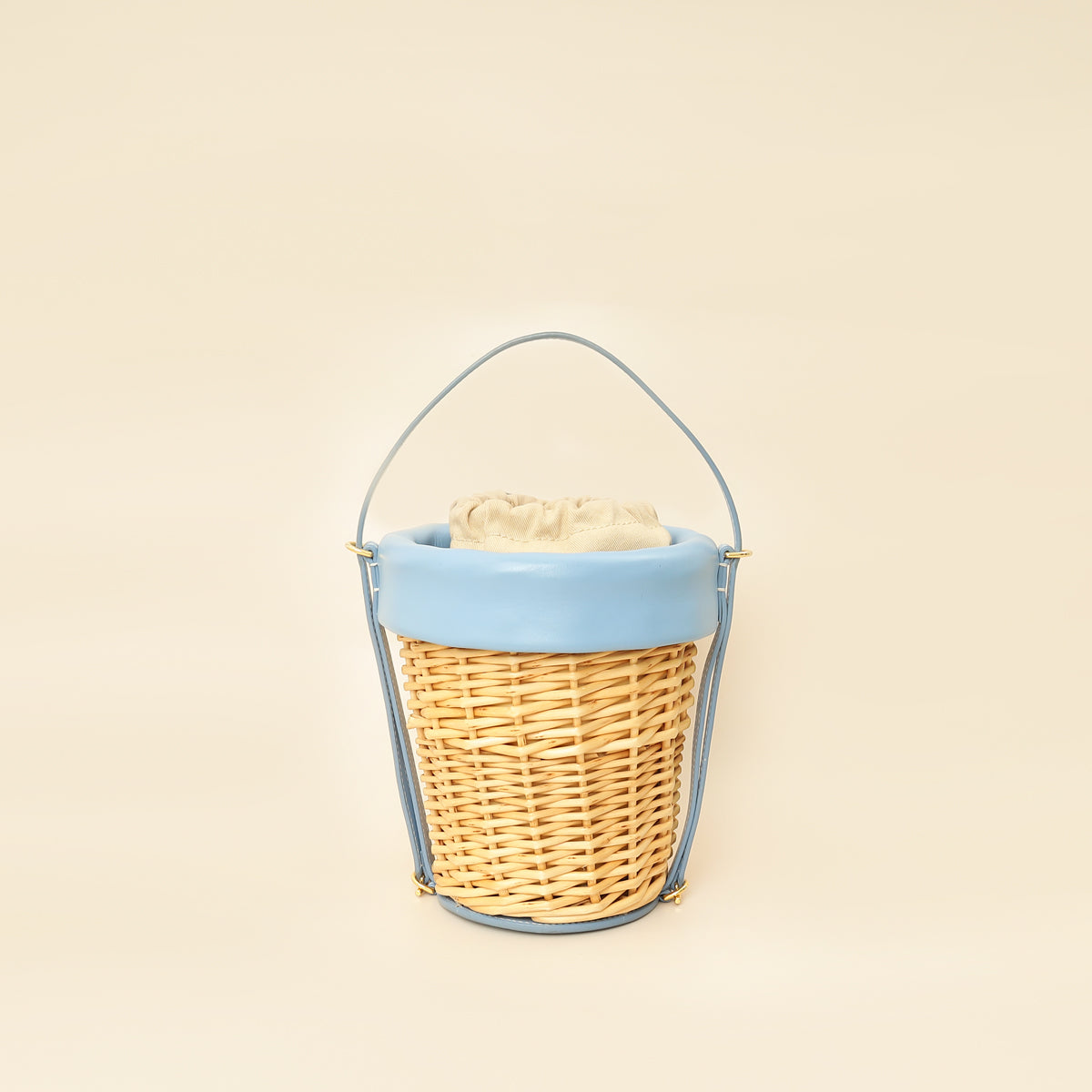 Jacquemus Wicker Le Panier Seau Bucket Bag-Jacquemus-THE CLOSET