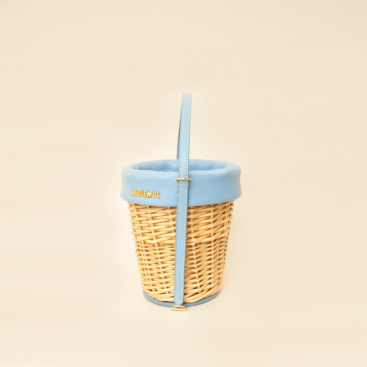 Jacquemus Wicker Le Panier Seau Bucket Bag-Jacquemus-THE CLOSET