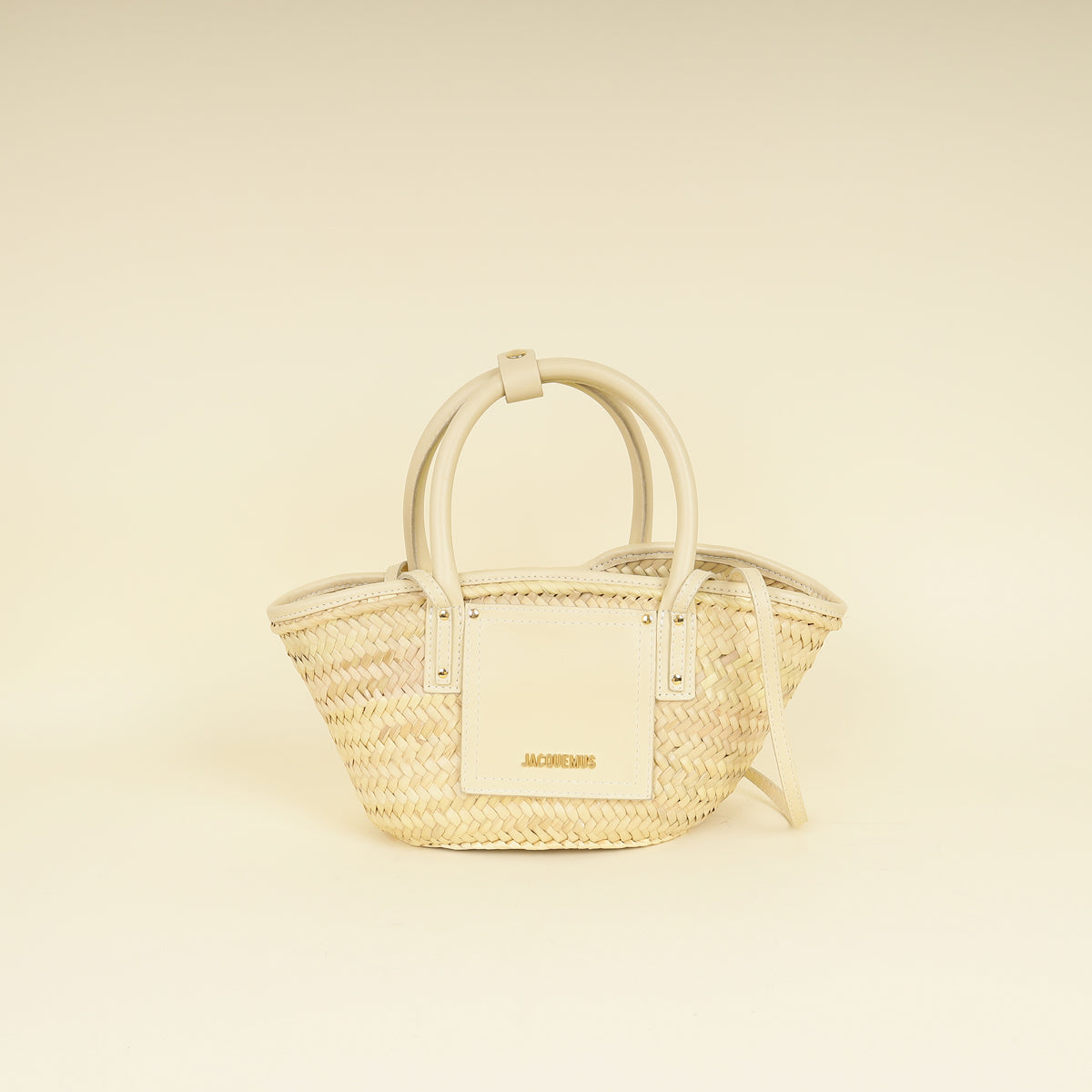 Jacquemus Ivory The Small Soli Basket Les Classique Bag-Jacquemus-THE CLOSET