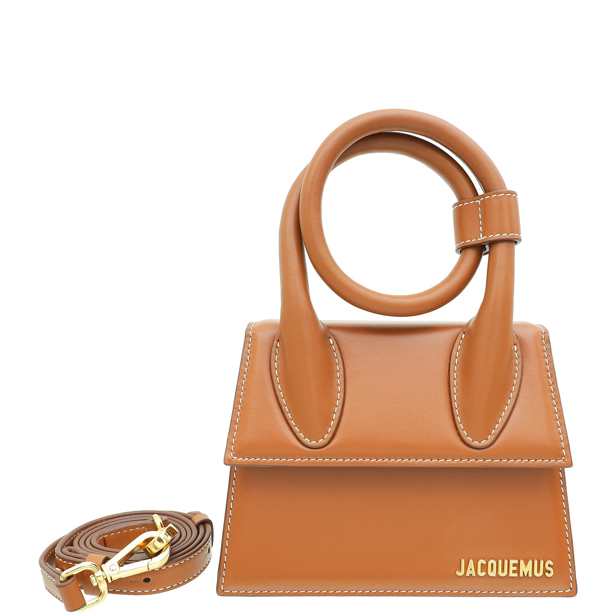 Jacquemus Brown Le Chiquito Noeud Bag-Jacquemus-THE CLOSET