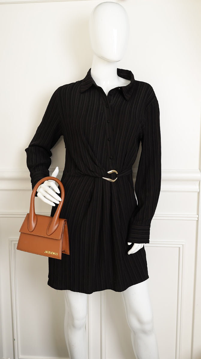 Jacquemus Brown Tan Le Chiquito Moyen Bag-Jacquemus-THE CLOSET