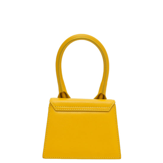 Jacquemus Chiquito Bag In Yellow Suede. Comes with receipt and