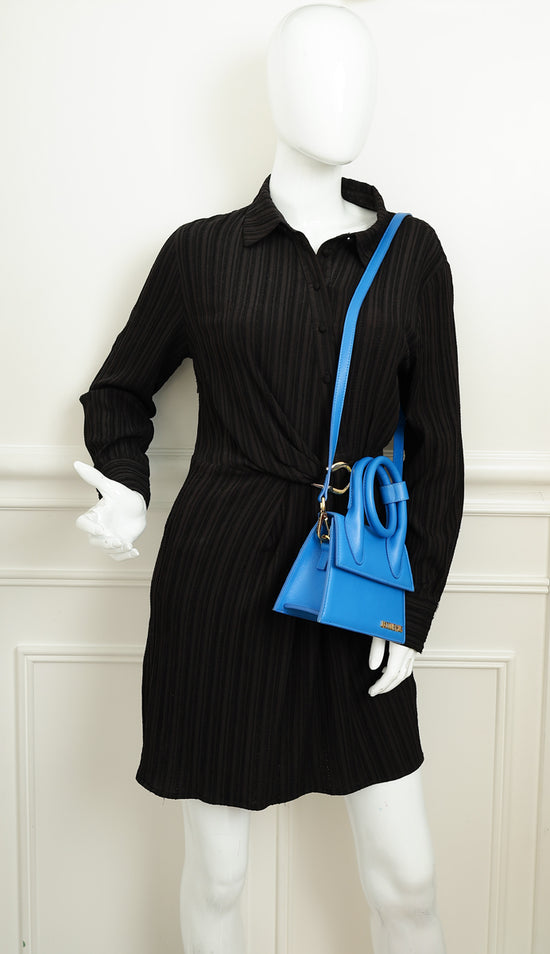 Jacquemus Blue Le Chiquito Noeud Bag-Jacquemus-THE CLOSET