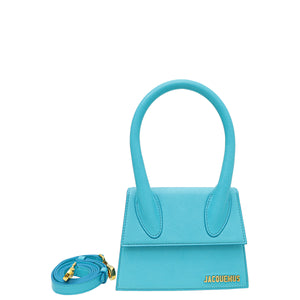 Jacquemus Turquoise Le Chiquito Medium Top-Handle Bag
