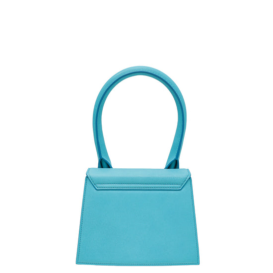 Jacquemus Turquoise Le Chiquito Medium Top-Handle Bag