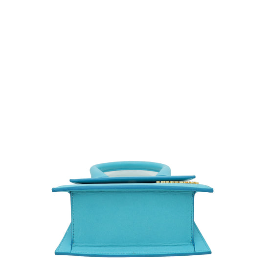 Jacquemus Turquoise Le Chiquito Medium Top-Handle Bag