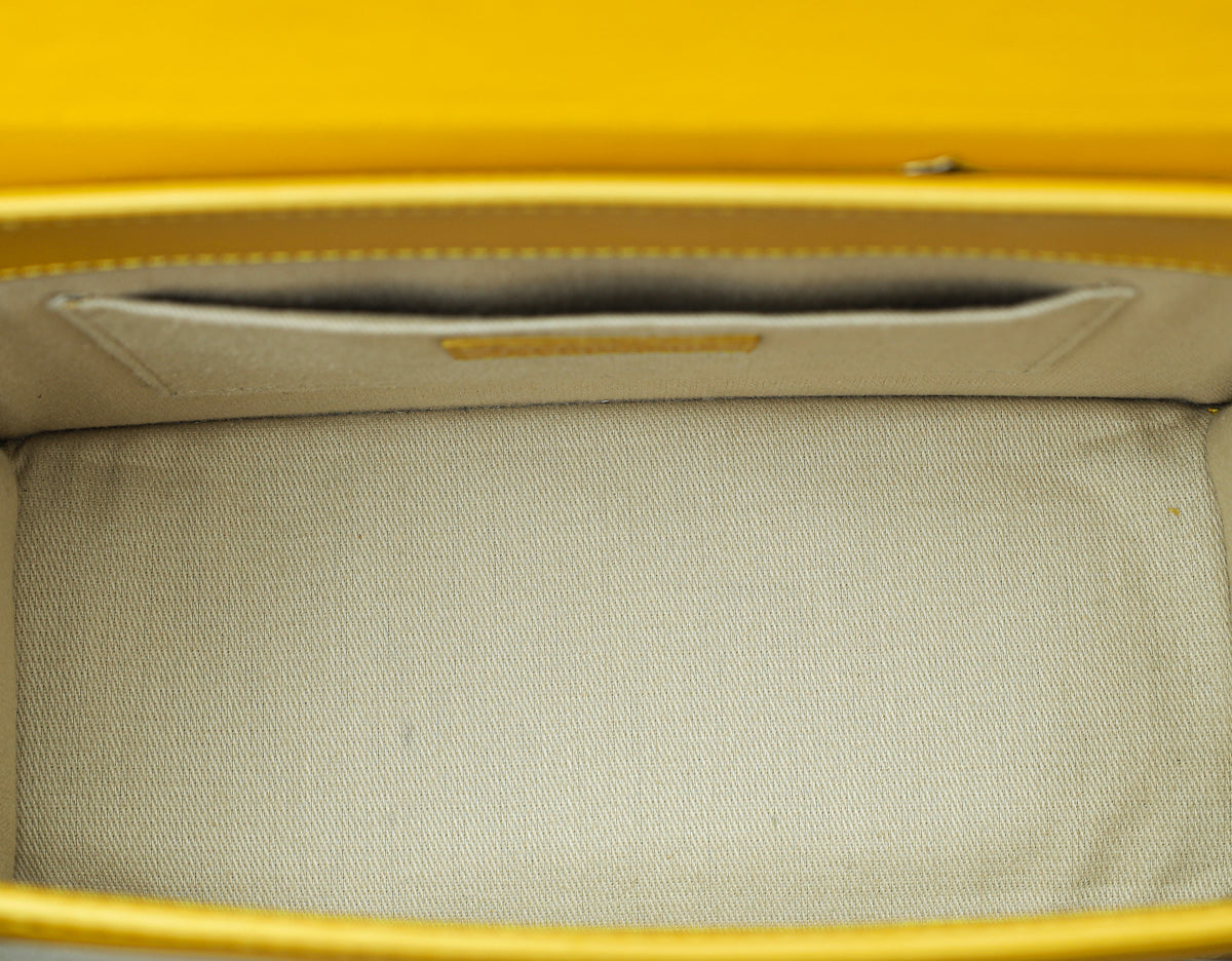 Jacquemus Yellow Le Chiquito Noeud Top Handle Large Bag