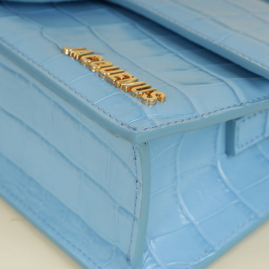 Jacquemus Gradient Blue Le Grand Bambino Crossbody Flap Bag-Jacquemus-THE CLOSET