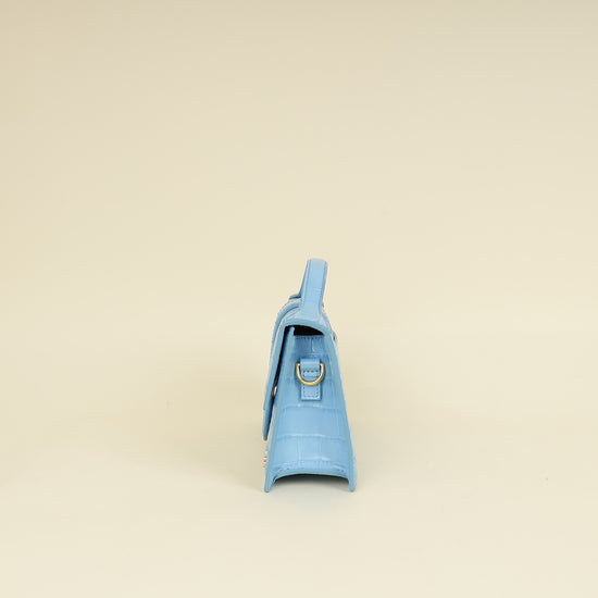 Jacquemus Gradient Blue Le Grand Bambino Crossbody Flap Bag-Jacquemus-THE CLOSET