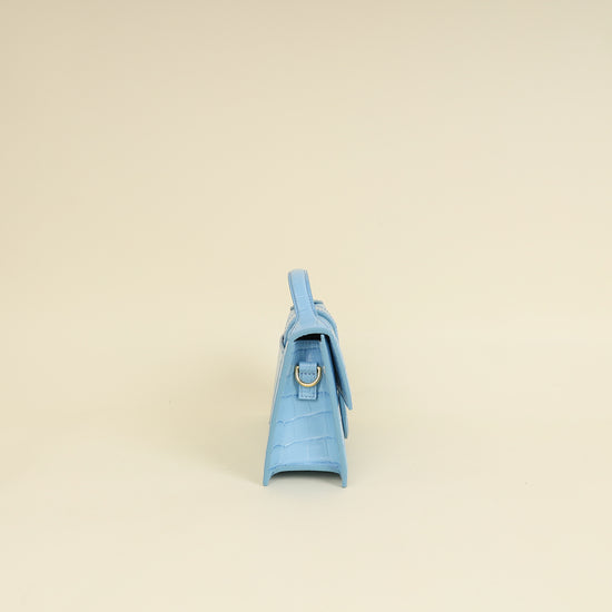 Jacquemus Gradient Blue Le Grand Bambino Crossbody Flap Bag-Jacquemus-THE CLOSET