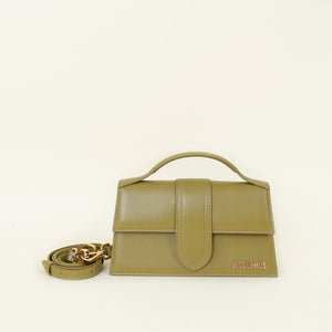 Jacquemus Khaki Green The Large Bambino Le Classic Bag