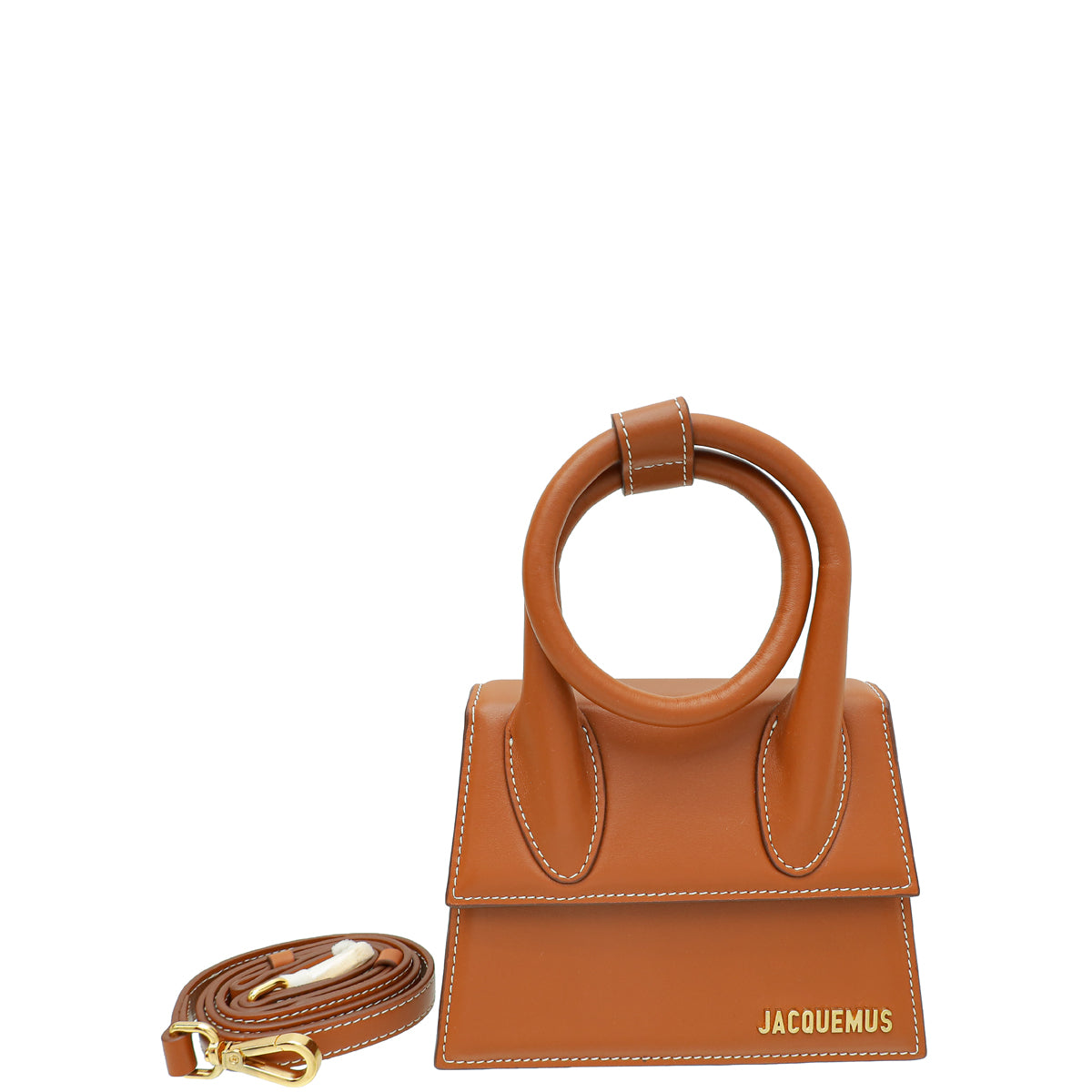 Jacquemus Light Brown Le Chiquito Noeud Shoulder Bag-Jacquemus-THE CLOSET