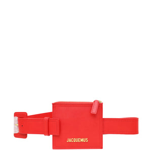 Jacquemus Red La Ceinture Carree Pouch Belt