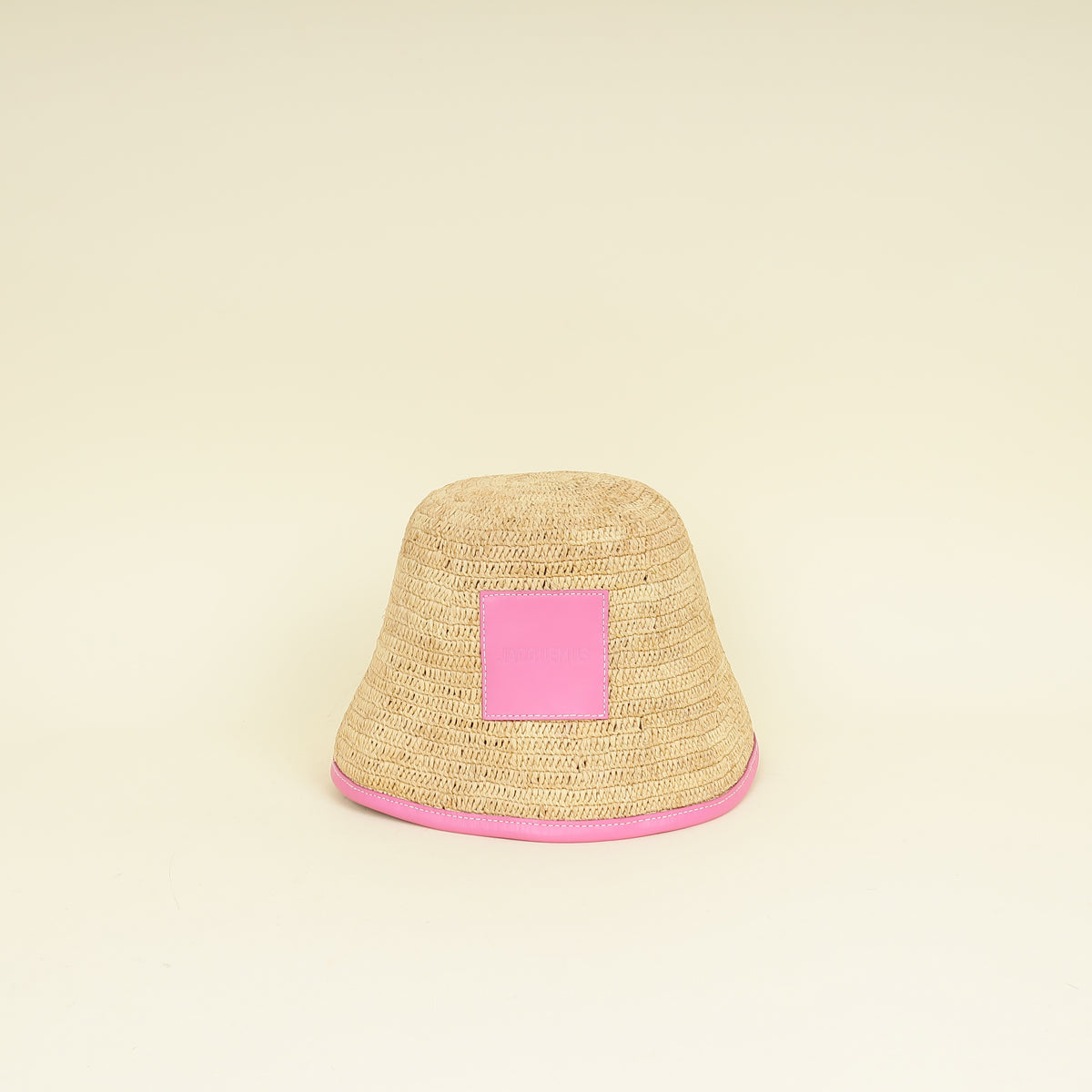 Jacquemus Bicolor Raffia Le Bob Soli Bucket