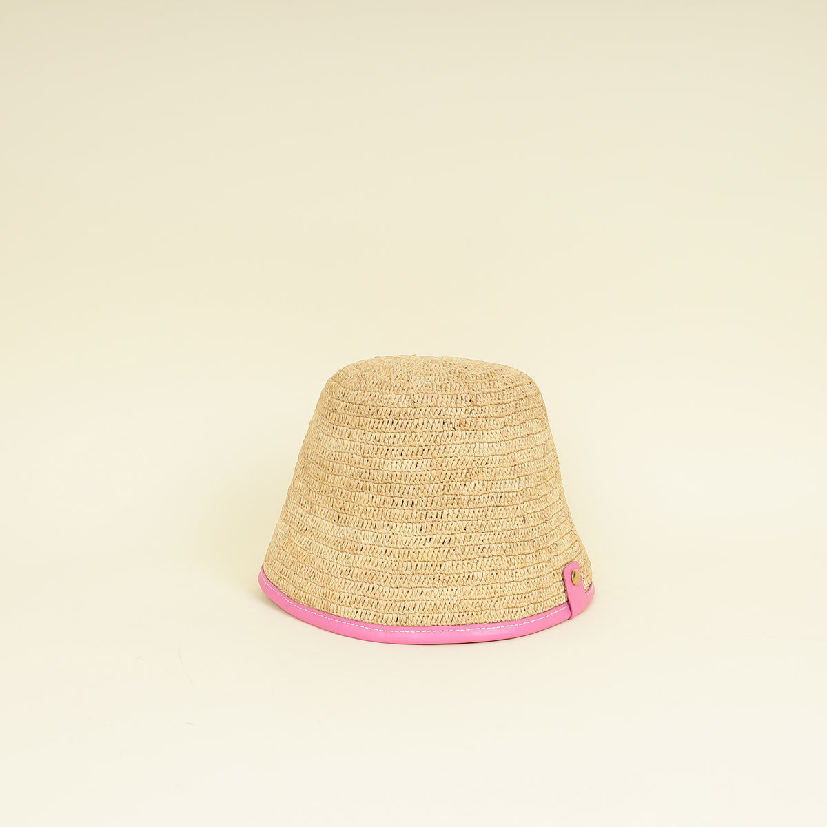 Jacquemus Bicolor Raffia Le Bob Soli Bucket