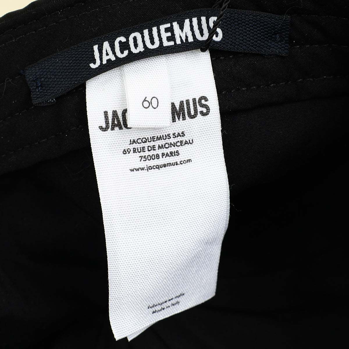 Jacquemus Black La Casquette Ovalie Cap