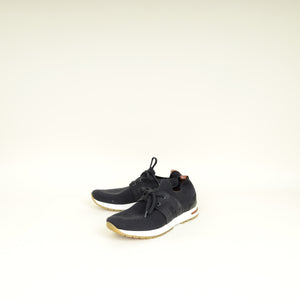 Loro Piana Black 360 LP Flexy Walk Sneakers 38.5