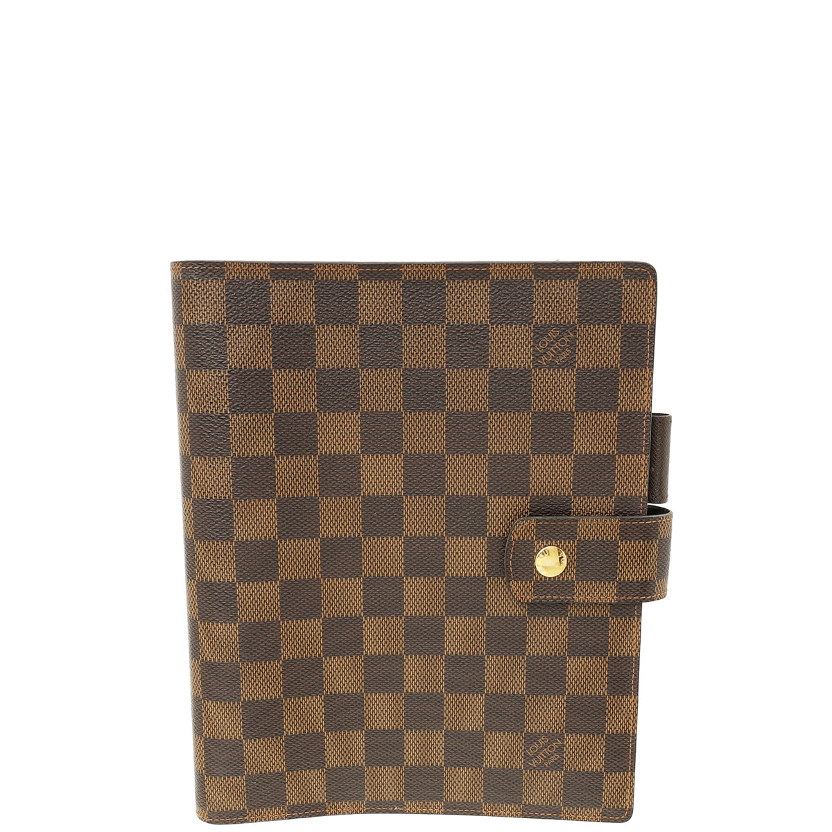 Louis Vuitton Damier Ebene Ring Agenda Large Cover-Louis Vuitton-THE CLOSET