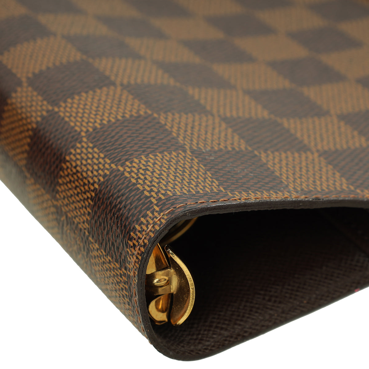 Louis Vuitton Damier Ebene Ring Agenda Large Cover