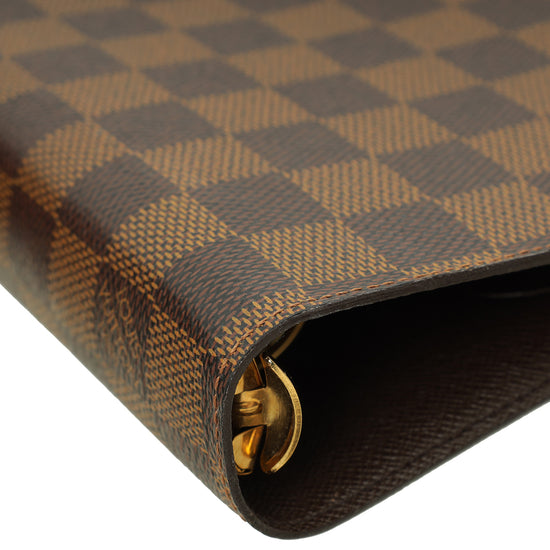 Louis Vuitton Damier Ebene Ring Agenda Large Cover