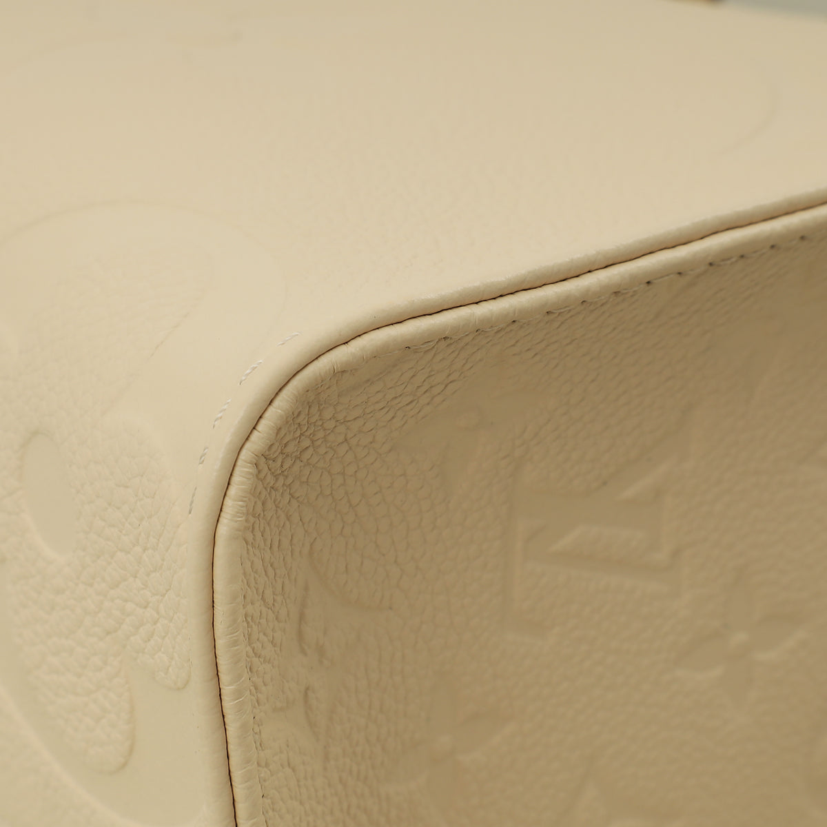 Louis Vuitton Creme Monogram Empreinte OnTheGo MM Bag