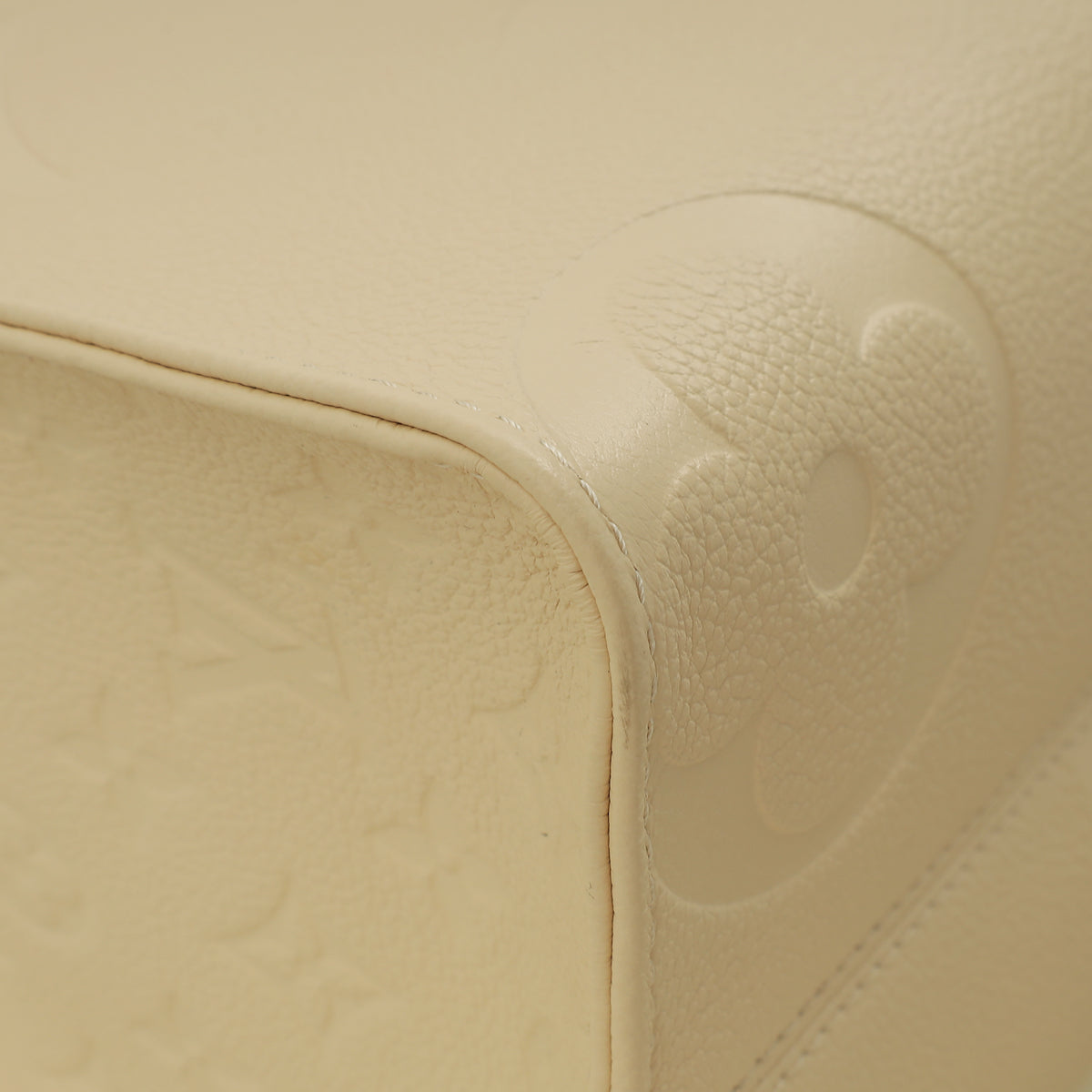 Louis Vuitton Creme Monogram Empreinte OnTheGo MM Bag