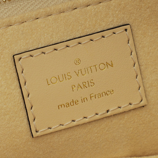 Louis Vuitton Creme Monogram Empreinte OnTheGo MM Bag