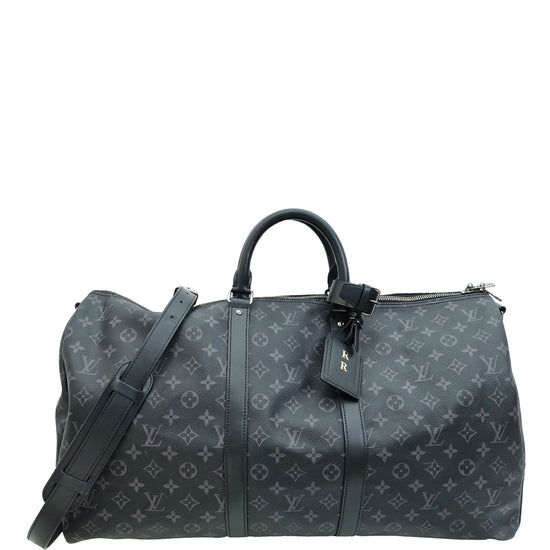 Louis Vuitton Monogram Eclipse Keepall Bandouliere 55 Bag