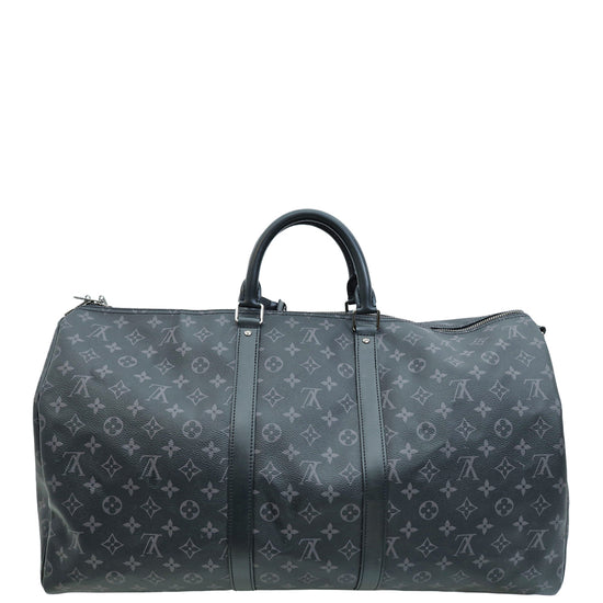 Louis Vuitton Monogram Eclipse Keepall Bandouliere 55 Bag