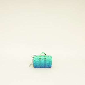 Louis Vuitton Ombre Green Blue Mini Keepall Earphones Pouch